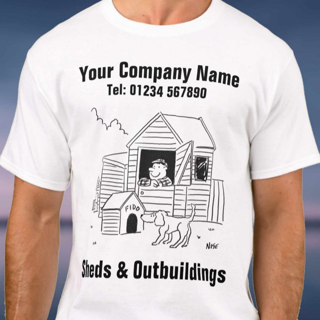 Sheds and Outbuildings Cartoon T-Shirt (Creator Uploaded)