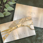 Sheen And Shears Hair Stylist Gold/silver Id814 Business Card at Zazzle