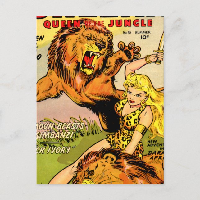 Sheena Queen of the Jungle Postcard (Front)