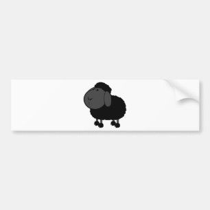 sheep-312776 ,BLACK SHEEP OF THE FAMILY, CARTOON C Bumper Sticker