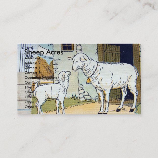 Sheep Acres Business Card (Front)