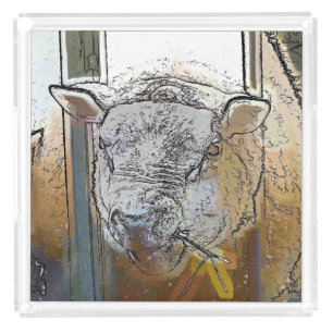 SHEEP ACRYLIC TRAY