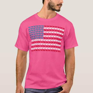 Sheep American Flag Sheep 4Th Of July T-Shirt