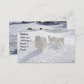 Sheep and Goats in April Snow Business Card (Front/Back)