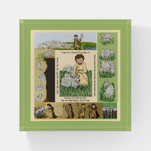 Sheep and Good Shepherd Paperweight