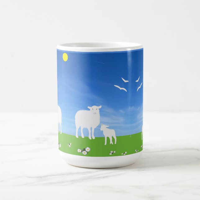 Sheep and Lamb   Coffee Mug (Center)