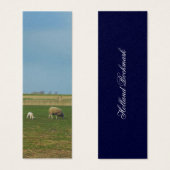 Sheep and Lamb Landscape Photo Bookmark Gift (Front & Back)