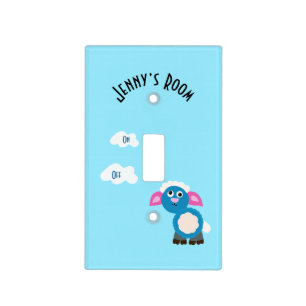 Sheep and milk light switch cover