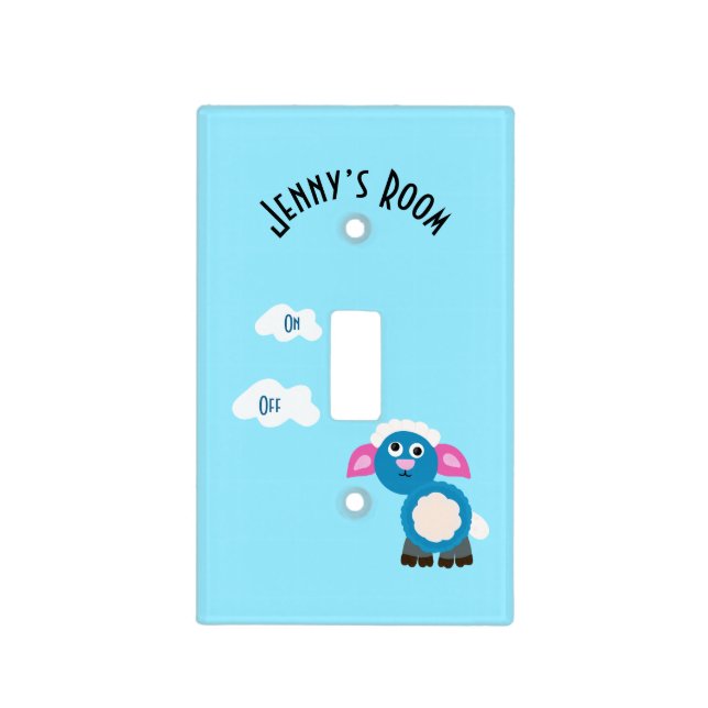 Sheep and milk light switch cover (Front)