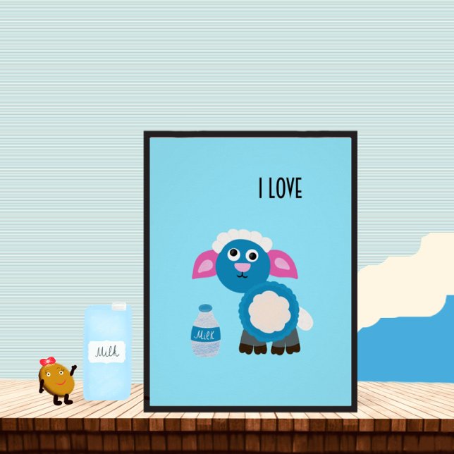 Sheep and milk poster (Creator Uploaded)