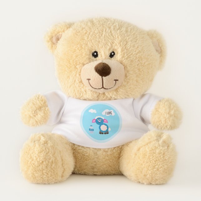 Sheep and milk teddy bear (Front)