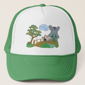 Sheep and Rabbit by the Lake Trucker Hat