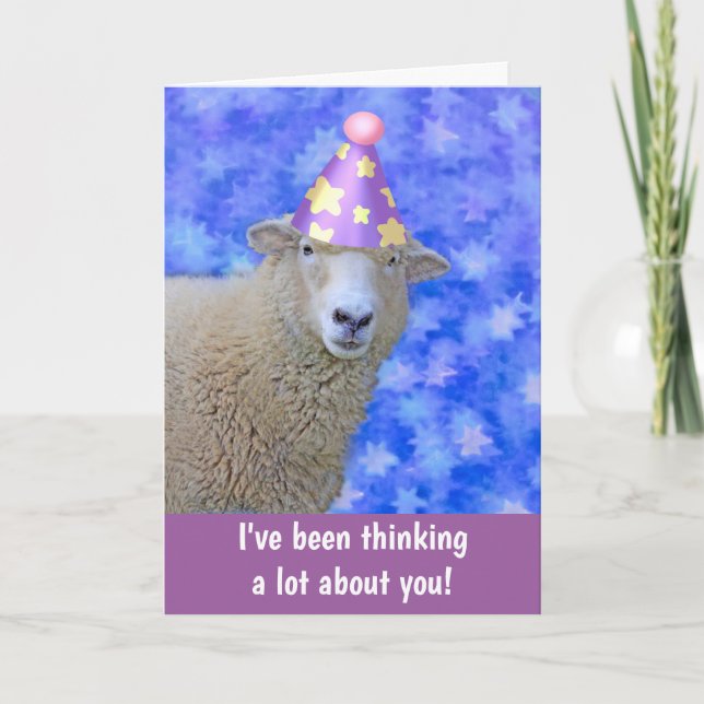 Sheep And Stars Best Friend Birthday Card (Front)