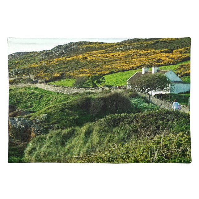 Sheep at Ireland Cloth Placemat (Front)