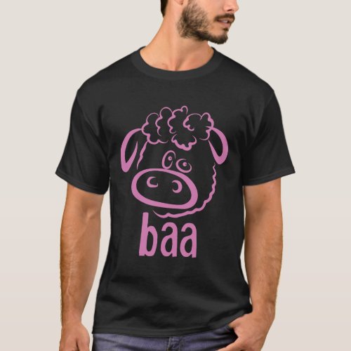 Sheep Baa One Of Series With Cow Moo Duck Quack Am T_Shirt