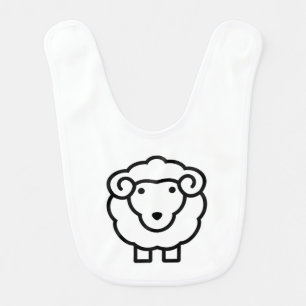 Sheep Baby Bib
