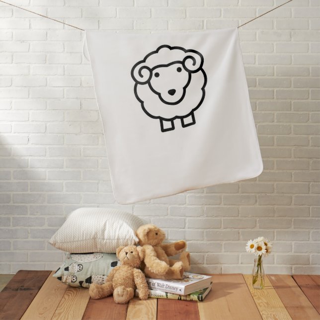 Sheep Baby Blanket (In Situ)