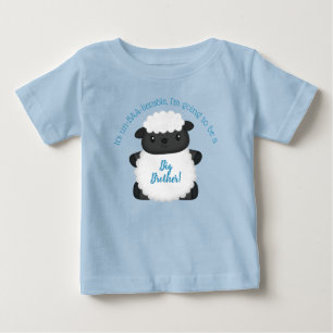 Sheep Baby Shower Farm Blue Boy Baby T-Shirt