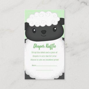 Sheep Baby Shower Farm Enclosure Card