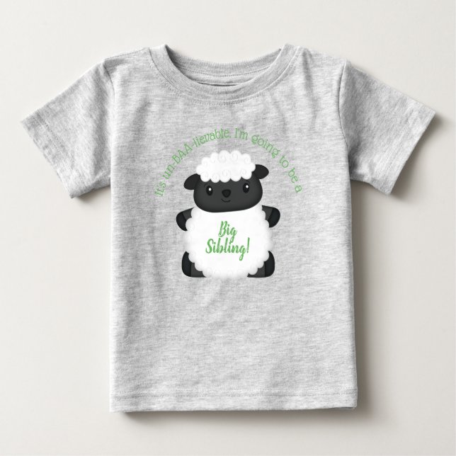 Sheep Baby Shower Farm T-Shirt (Front)