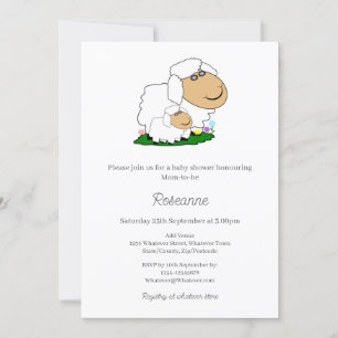 Sheep Baby Shower Invitation