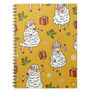 sheep background vintage notebook