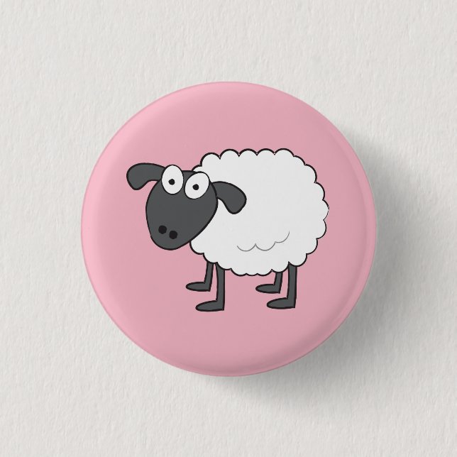Sheep Badge Button (Front)
