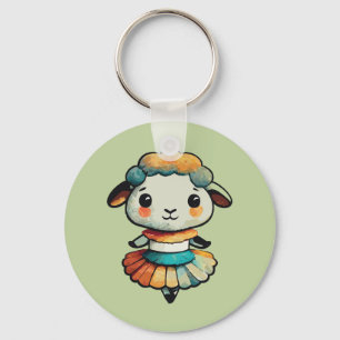 Sheep Ballerina Keychain