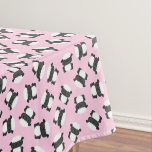 Sheep Birthday Party Pink Tablecloth