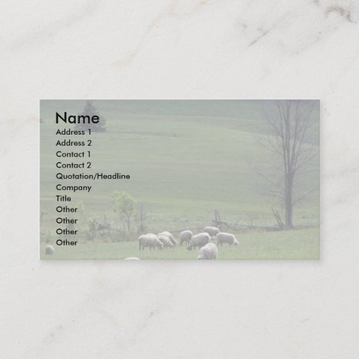 Customizable Sheep Business Card Templates