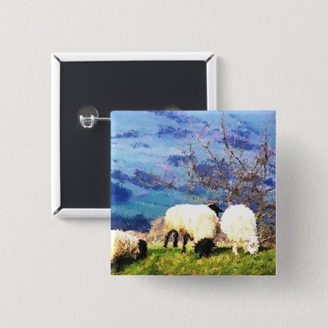 SHEEP BUTTON (Front & Back)