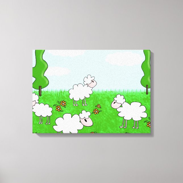 Sheep Canvas Print (Front)