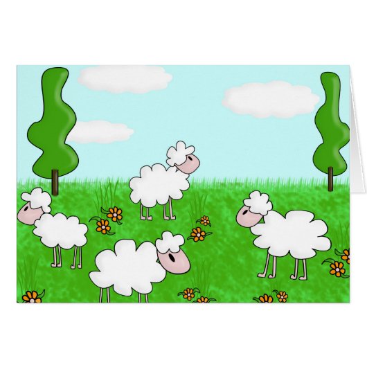 Sheep Cards (Front Horizontal)
