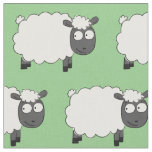Sheep Cartoon Adorable Kids Baby Fabric