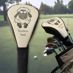 Sheep Cartoon Beige Golf Head Cover