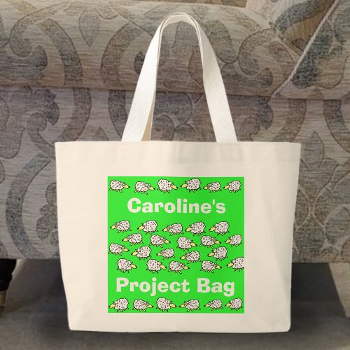 Sheep Cartoon Crafting Project Bag