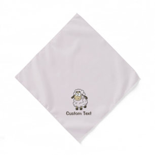 Sheep Cartoon Pink Bandana