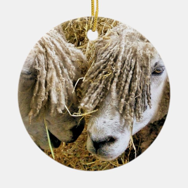 SHEEP CERAMIC ORNAMENT (Front)