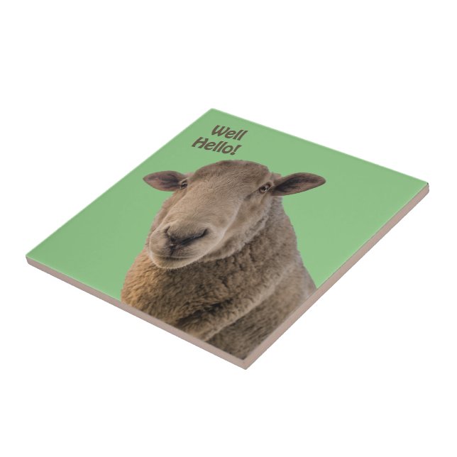 Sheep Ceramic Tile (Side)