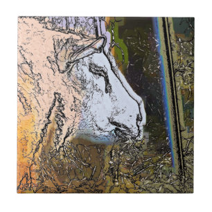 SHEEP CERAMIC TILE