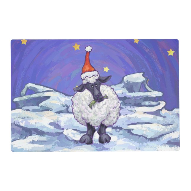 Sheep Christmas Placemat (Front)