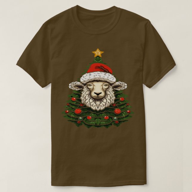 Sheep Christmas T-Shirt (Design Front)