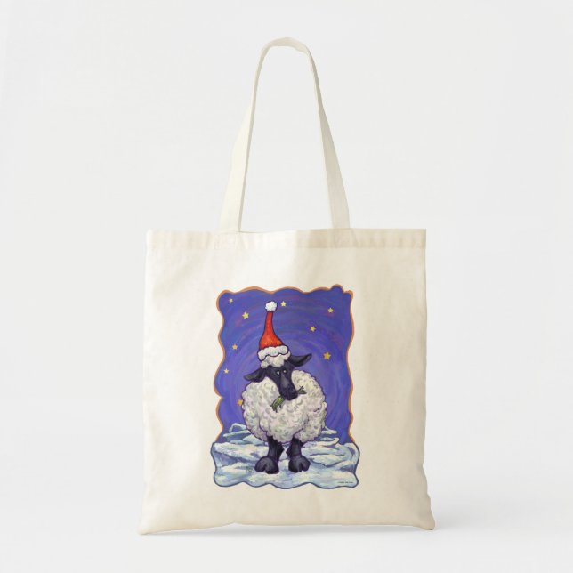 Sheep Christmas Tote Bag (Front)
