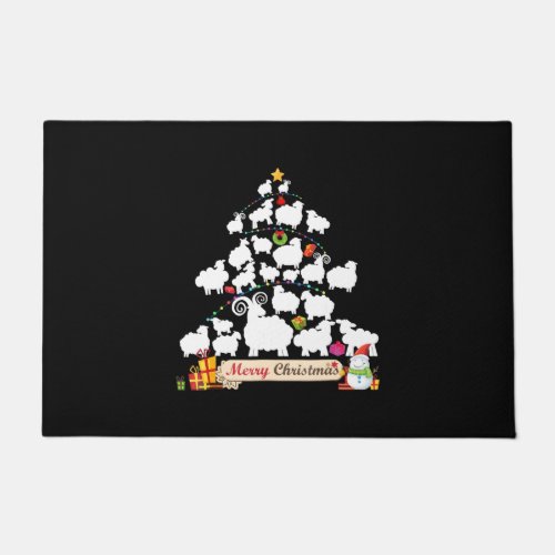 Sheep Christmas Tree Gift  Funny Christmas Gifts Doormat