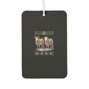 Sheep Christmas Tree Lights Santa Animal Gift Air Freshener