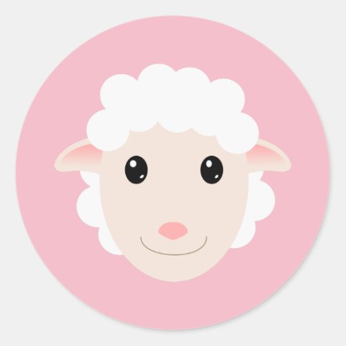 Sheep Classic Round Sticker