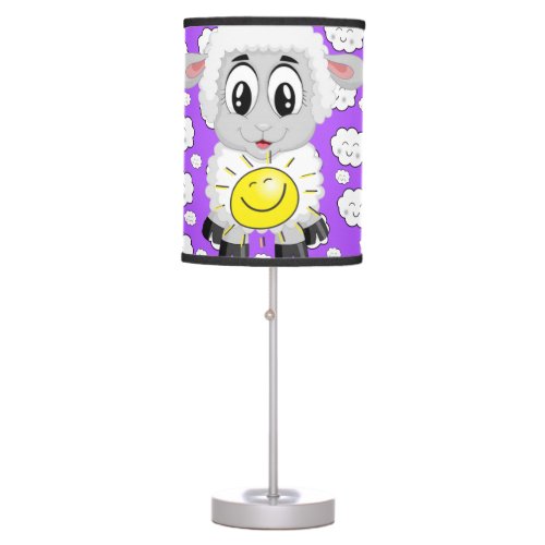 Sheep Clouds Purple Decorative Lamp Shade