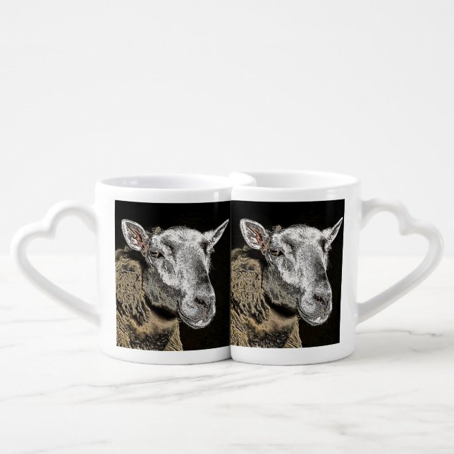 SHEEP COFFEE MUG SET (Front Nesting)