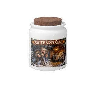 Sheep Cote Clod Icelandic Yule Lad Postcard Candy Jar