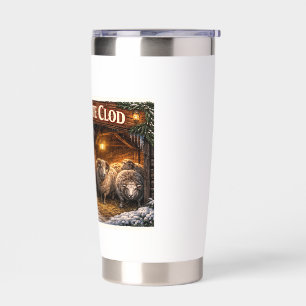 Sheep Cote Clod Icelandic Yule Lad Postcard Insulated Tumbler